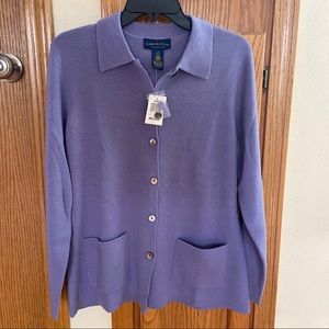 Charter Club Button-up Wool Cardigan NWT